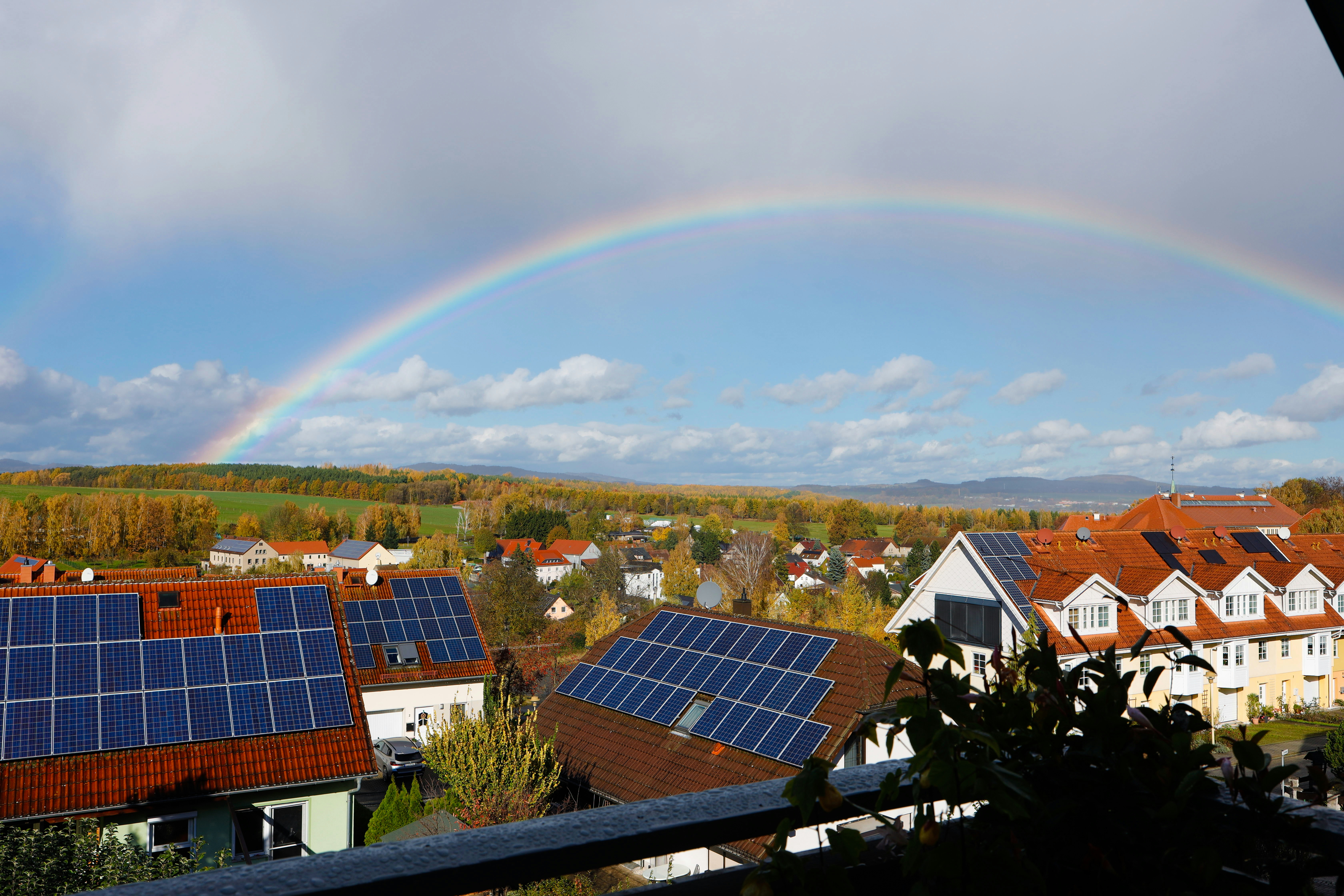 Solar panels installed for residential housing society
